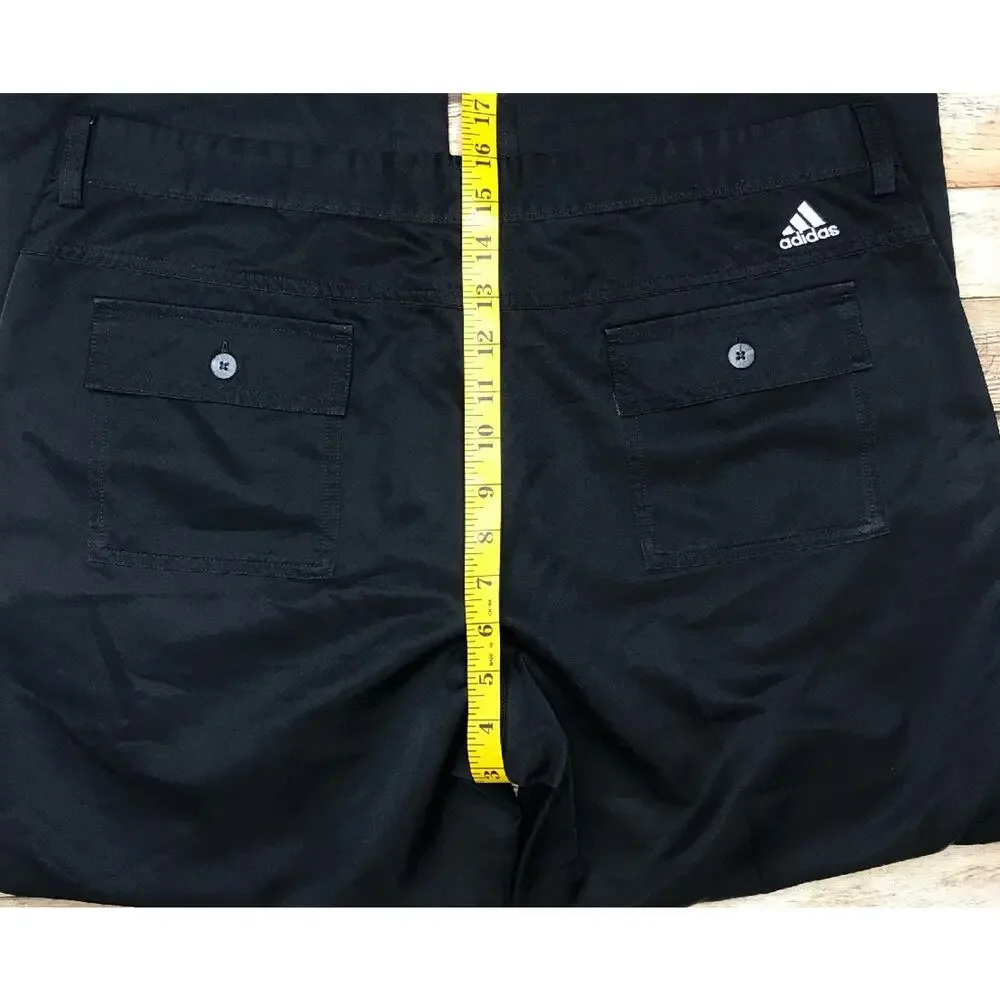 Adidas Men's 36x32 Black 'Climalite' Straight Leg Lightweight Golf Pants